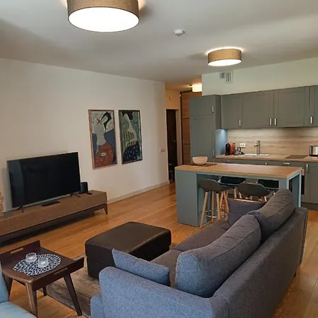 Moderniskas Ir Jaukus Butas Gamtos Apsuptyje *