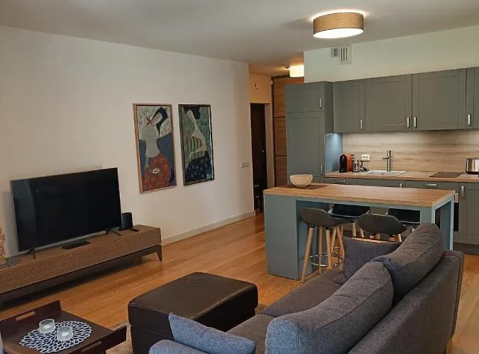 Moderniskas Ir Jaukus Butas Gamtos Apsuptyje *